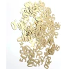 Golden table confetti