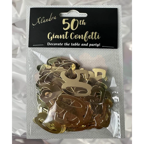 Gold Giant 50th Table Confetti 14gram - Image 3