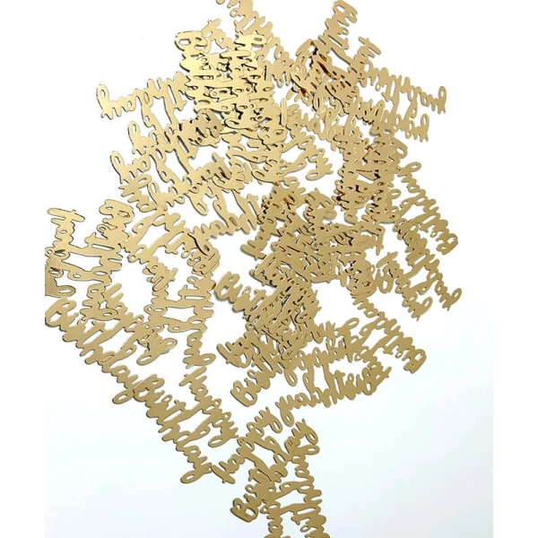 Gold Giant Happy Birthday Table Confetti 14gram