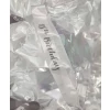 White 18th Birthday sash Black Diamante Stones