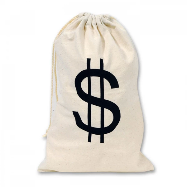 BIG GANGSTER $ SWAG BAG - 43CM X 28CM