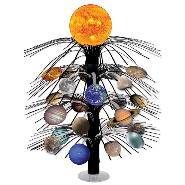 SOLAR SYSTEM PLANETS CASCADE FOIL TABLE CENTREPIECE - 46CM