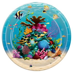 8 X UNDER THE SEA FISHES PARTY PLATES - 23CM