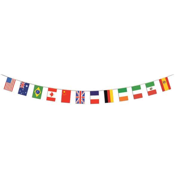 INTERNATIONAL FLAG PARTY BANNER - 4.4M