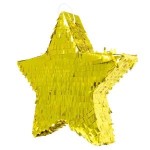 GOLD STAR PINATA - 45CM