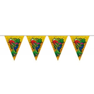 DINOSAUR LOST WORLD TRIANGLE PARTY BUNTING - 6M