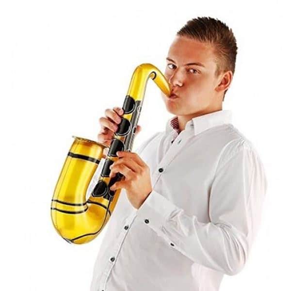 INFLATABLE GOLD SAXOPHONE - 55CM