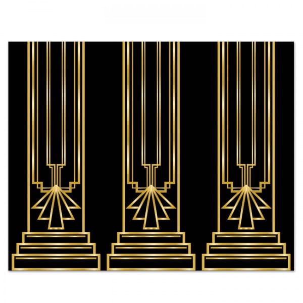 1920'S GREAT GATSBY SCENE SETTER BACKDROP - 9.14M X 1.21M