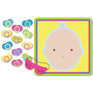 PIN THE DUMMY ON THE BABY BABY SHOWER GAME - 47CM X 43CM