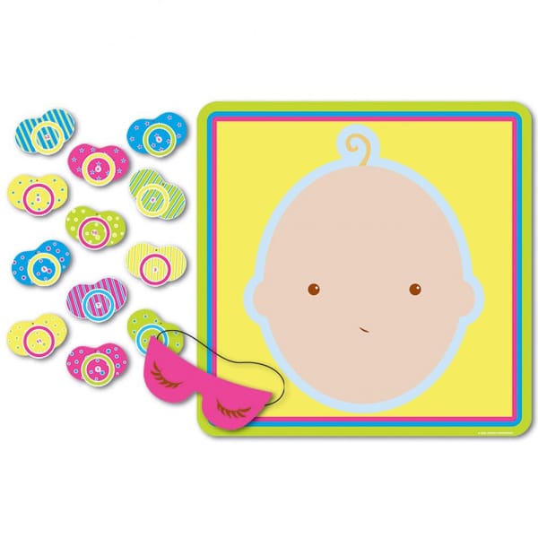 PIN THE DUMMY ON THE BABY BABY SHOWER GAME - 47CM X 43CM