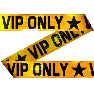 VIP ONLY PARTY BARRIER TAPE - 15M