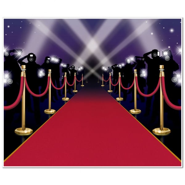 HOLLYWOOD RED CARPET INSTA-MURAL SCENE SETTER - 1.54M X 1.83M