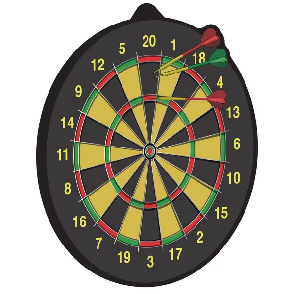 LARGE DARTBOARD CUTOUT DECORATION - 26CM