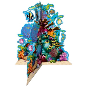 UNDER THE SEA CORAL REEF TABLE DECORATION - 36CM