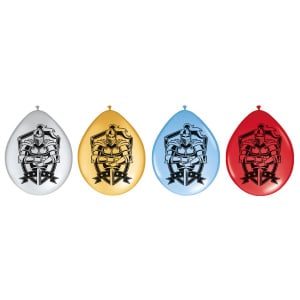 8 X MEDIEVAL KNIGHTS DELUXE PARTY BALLOONS - 30CM