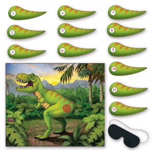 PIN THE TAIL ON THE DINOSAUR PARTY GAME - 46CM X 55CM
