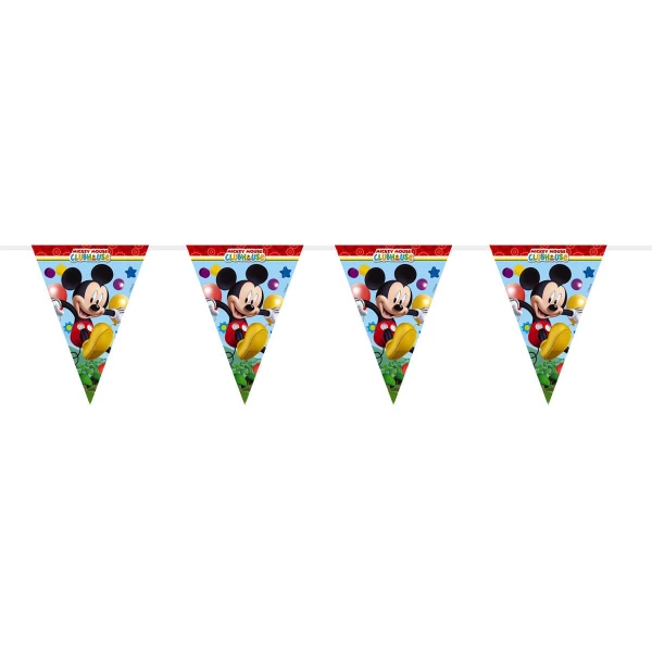 DISNEY MICKEY MOUSE CLUBHOUSE TRIANGLE PARTY BUNTING - 3M