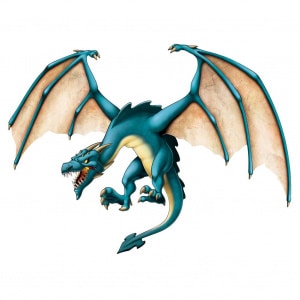 JOINTED FLYING DRAGON FANTASY CUTOUT DECORATION - 1.3M