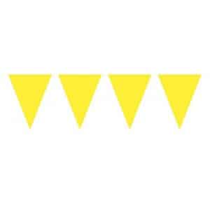 YELLOW XL TRIANGLE PARTY BUNTING - 10M