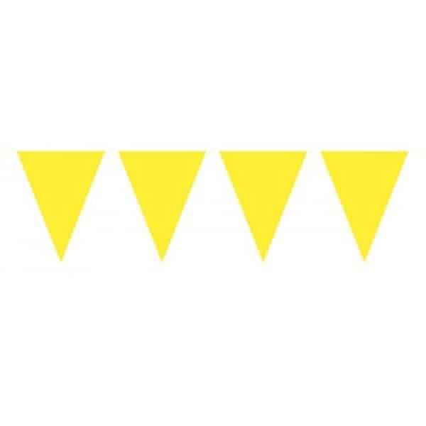 YELLOW XL TRIANGLE PARTY BUNTING - 10M