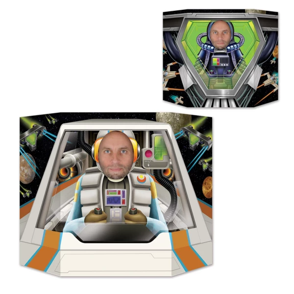 SPACESHIP PILOT PHOTO PROP 2 SIDED - 94CM X 64CM