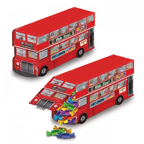 DOUBLE DECKER LONDON BUS TABLE DECORATION - 24CM