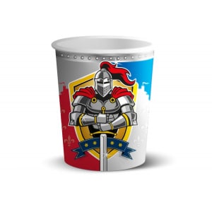 8 X MEDIEVAL KNIGHTS PARTY CUPS - 250ML
