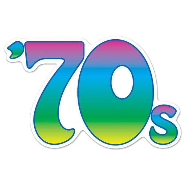 LARGE RETRO 1970'S '70'S' CUTOUT DECORATION - 57CM