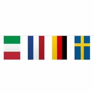 EUROPEAN FLAGS SQUARE PARTY BUNTING - 10M
