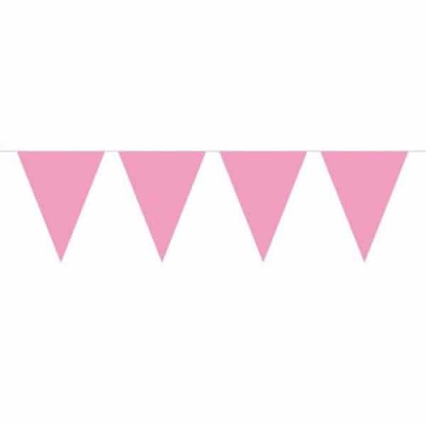 PINK XL TRIANGLE PARTY BUNTING - 10M