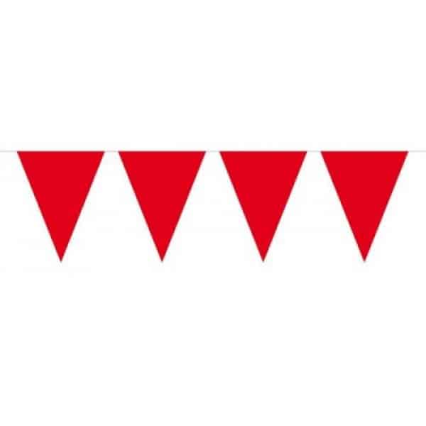 RED XL TRIANGLE PARTY BUNTING - 10M