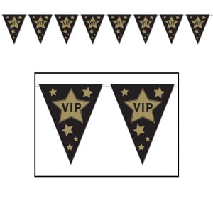 VIP AWARDS NIGHT TRIANGLE PARTY BUNTING - 3.7M