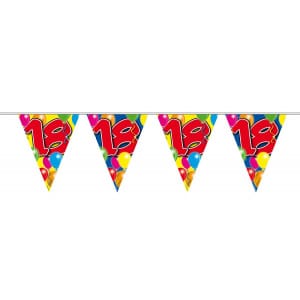 18TH BIRTHDAY TRIANGLE PARTY BUNTING BALLOON DESIGN - 10M