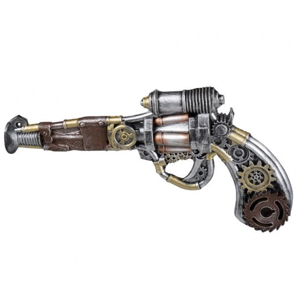 VICTORIAN STEAMPUNK FOAM PISTOL FANCY DRESS ACCESSORY - 31CM