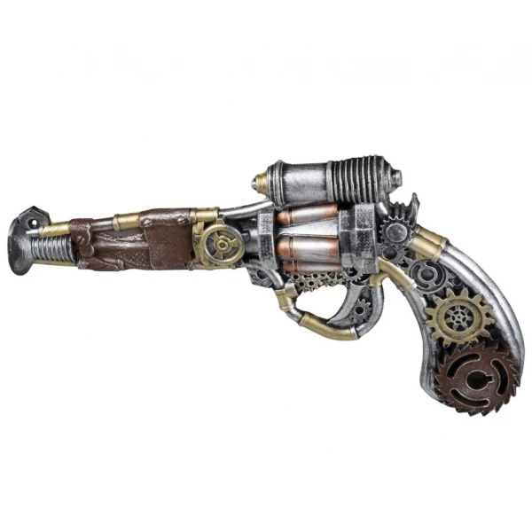 VICTORIAN STEAMPUNK FOAM PISTOL FANCY DRESS ACCESSORY - 31CM