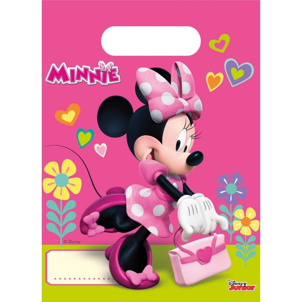 6 X DISNEY MINNIE MOUSE PARTY / LOOT BAGS - 29CM
