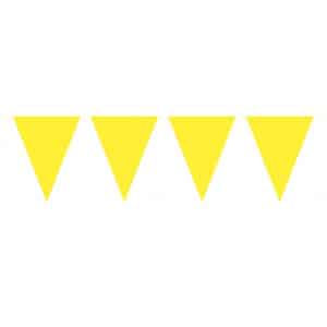 YELLOW TRIANGLE PARTY BUNTING - 10M