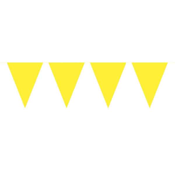 YELLOW TRIANGLE PARTY BUNTING - 10M