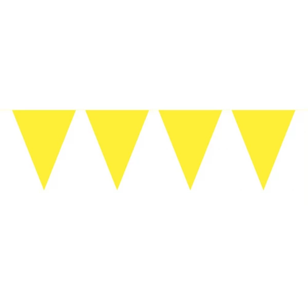 YELLOW TRIANGLE PARTY BUNTING - 10M