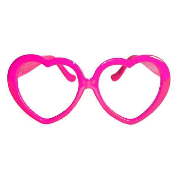 PINK HEART PARTY GLASSES