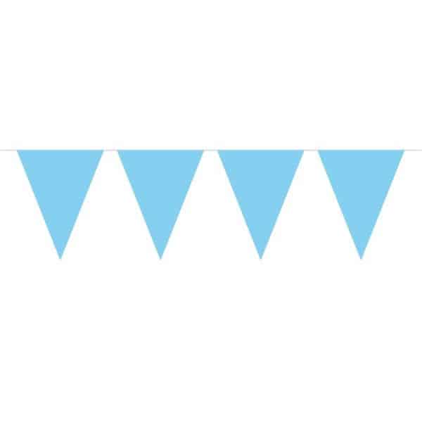 BABY BLUE TRIANGLE PARTY BUNTING - 10M