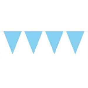 BABY BLUE XL TRIANGLE PARTY BUNTING - 10M