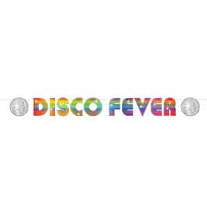 DISCO FEVER PARTY LETTER BANNER - 2.13M