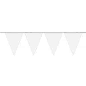 WHITE XL TRIANGLE PARTY BUNTING - 10M