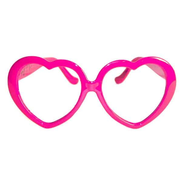 PINK HEART PARTY GLASSES
