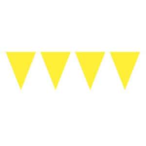 YELLOW MINI TRIANGLE PARTY BUNTING - 3M