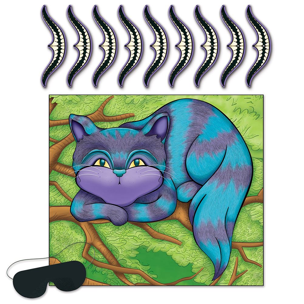 Pin the Grin On the Cheshire Cat Party Game | TV, Film & Games Party  Supplies | Pin the Tail Games