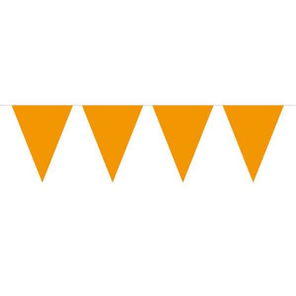 ORANGE MINI TRIANGLE PARTY BUNTING - 3M