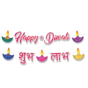 HAPPY DIWALI HANGING PARTY BANNER - 1.52M
