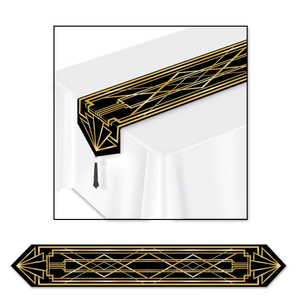 1920'S GREAT GATSBY TABLE RUNNER DECORATION - 1.83M